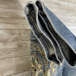 White House | Black Market Womens 6 Jeans Girlfriend Mid-Rise Floral Embroidery Photo 8