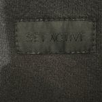 Set Active  Black Half-Zip Cropped Sweatshirt Kangaroo Pocket Size Small Photo 2