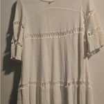 Listicle White Lace Trim Dress Photo 2