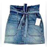 Free People NWT  Denim Splendor In The Grass Skirt Photo 2