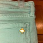 Kate Spade  Play Hooky Broome Street Mint Green Stretch Denim Capri Size 28 Photo 4