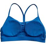 CRZ Yoga Butterluxe Y Back Sports Bra Padded Racerback Blue Medium Workout Top Photo 6