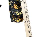 Free People Bodysuit Womens S Black Yellow Floral Intimately Elsa Wrap Plunging Photo 8