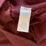 Athleta Sweatshirt Style Midi Dress Size M/T Burgundy Photo 3