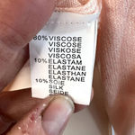 Blu Moon Soft Pink Long Sleeve Lace Overlay Silk Blend Sweater Size Small Photo 4