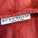 Bryn Walker  100% Linen Flowy Asymmetrical Cut Mini Dress 3/4 Sleeves Sz Medium Photo 9