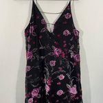 Wild Pearl Women's Multicolor Floral Burnout Velvet Tank Dress Size S Fairy Photo 0