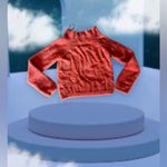 Forever 21  sweeter Faux fur Bright orange Light Weight Sweater Size L  Orange Photo 2