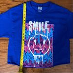 Hope Means Nothing - cut off Blue Radical Smiley T-Shirt - size Medium Photo 6