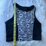 Betsey Johnson  Stripe Daisy Floral Design Performance Crop Top Sports Bra Photo 4