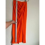 Micas Neon Orange Knot Side Slit Ribbed Knit Skirt S NWT Photo 6