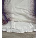 Lucky in Love Mesh Overlay Collared Polo Tank XS Scrunch Side Tennis Golf Top White Photo 1