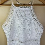 Lulus Come On Nova‎ White Crochet Lace Size Medium Dress Formal Wedding Wear Photo 5
