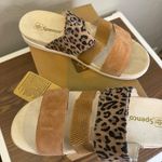 Spenco Tessa‎ Sandals Leopard Print Comfort Slides Tan Cheetah Women's 11D Brown Size 11 Photo 3