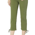 NYDJ  Capri Jeans with Drawcord Hem in Olive, Size 18W​​ Photo 0