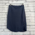 Sundry Anthropologie Light Grey Stretch Midi Pencil Skirt Size 2 Workwear Office Photo 5