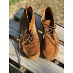 Minnetonka Suede Moccasins El Paso Southwest Ankle Booties Native Aztec 6.5 Photo 9