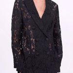 ZARA  LACE BLAZER w/ Slits & Buttons Black Color Size XS NEW Photo 5