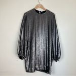 ANINE BING  Angie silver sequined mini dress. New with tags. Size S Photo 5