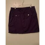 Croft & Barrow  Navy Blue Stretch Cargo Skort Size 14 Photo 3