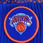 New Era New York Knicks NBA Blue Orange Embroidered Logo Pom Pom Beanie Hat OS Photo 2