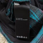 Urban Outfitters Wide Leg Plaid Trousers Teal and Gray Size 0 Photo 4