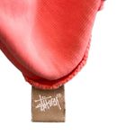 Stüssy Stussy Athletics Vintage Crown Logo Boxy Oversized Sweatshirt Coral White Small Photo 9