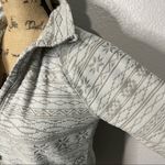 Eddie Bauer Womens Grey 1/4 Zip Fair Isle Fleece Jacket size Small Gorp Winter Photo 9