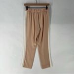 Ariana Grande Babaton Conan Blush Pink Stretch Crepe Pull On Side Stripe Tapered Crop Pants 0 Photo 8