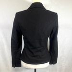 Venus black layered peplum wool power blazer size 4 Photo 3