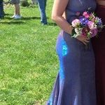 Sherri Hill Purple Glittery Prom Dress! Photo 6