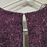 ZARA purple floral sequin jumpsuit Size Medium 9152/873 Photo 5