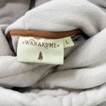 Wanakome Athena Hoodie Large Colorblock Pink Gray Taupe Funnel Neck Sweatshirt Photo 4