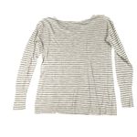 Old Navy  Womens Small White Blue Striped Long Sleeve Lightweight Sweater Top Photo 5