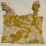 Urban Outfitters  Yellow Top Floral S Photo 0