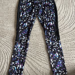 Avia  woman’s Black and Purple Dotted Leggings Photo 0