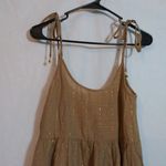 Aerie  Magic Hour Cover Up Babydoll Dress Gold Accents Boho Size M Photo 2