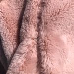 EXPRESS  Blush Pink Super soft faux fur jacket M Photo 2