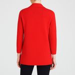 J.Crew  Sophie Open Front Sweater Knit Blazer Cardigan Cerise Red Size Small Photo 5