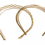 Topshop NEW -  Freedom Chic 2-Pack Gold Metal Headbands -Geometric & Multi-Layer Photo 0