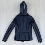 Mauritius Alexia Faux leather shearling biker jacket with zipper detail hood S Photo 7