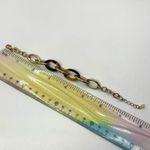 Avon gold tone Gold Coast link tortoise shell link bracelet Photo 7