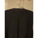 Vntg Napa Valley 100% Wool Embroidered Zip Cardigan Size M Black Size M Photo 12