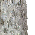 Theia Textured Silver Iridescent Strapless Metallic Dress Strapless size 14 Photo 5