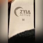 Zyia  Active Black French Terry Full Zip Black Athletic Jacket Size Medium‎ Photo 5