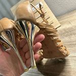 Coach Tan Fantasia Strappy Stiletto Heels Size 8B Photo 3