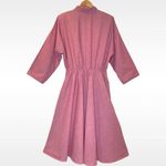 Vintage The American Shirt Dress Long Sleeve Full Skirt Prairie Cottagecore Pink Size XL Photo 2
