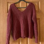 Maurice's  large soft back detail long sleeve pink sweater ptp 22 L18 Photo 0