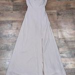 Birdy Grey  Benny Dress in Crepe Taupe Bow Back Gown Photo 8
