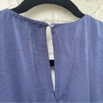 Illa Illa  Women's l Blue Long Sleeve Romper M Lace Trim V-Neck Casual One-Piece Photo 7